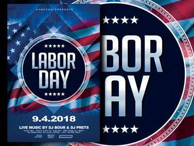 Labor Day Flyer abstract american event flyer fllyer template flyer design labor day labor day flyer minimal flyer party flyer poster design usa event