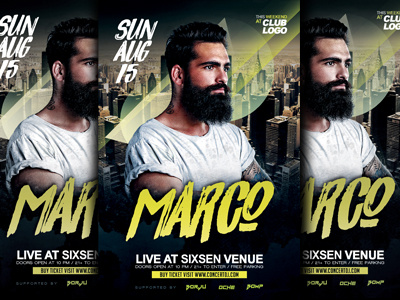 Dj Concert Flyer Template