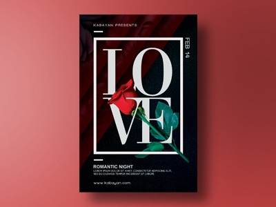 Love Flyer Template