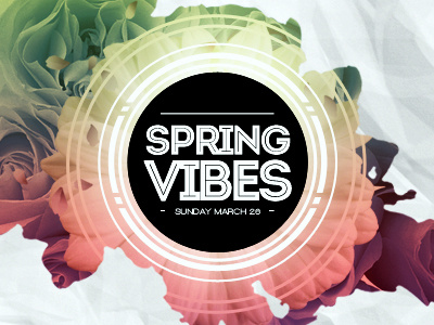 Spring Vibes Flyer Template colors flyer design flyer template invitation mock up poster spring template tropical