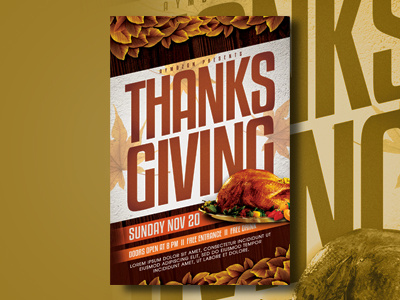 Thanksgiving Flyer Template