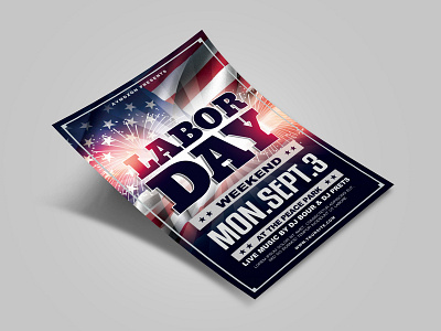 Labor Day Flyer american event event flyer flyer flyer design flyer template labor day labor day flyer labor day poster labor day weekend labour day poster poster design print design print template template usa usa event