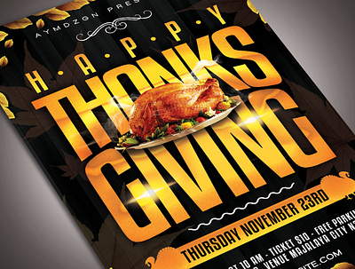 Thanksgiving Flyer Template autumn autumn leaves colorful fall flyer flyer design flyer template food fruits gold happy thanksgiving mockup print template pumpkin template template design thanksgiving thanksgiving day thanksgiving flyer turkey