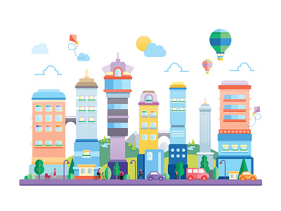 IBox city design graphicdesign illustration