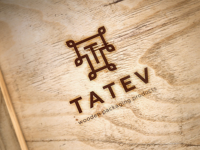 T A T E V design graphicdesign identity logo logodesign logotype wood