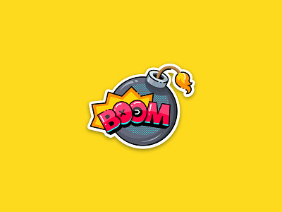 Boom design! design flat graphicdesign icon illustration stick