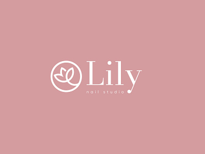 Lily logotype beauty branding design flowers graphic design identity lily logo logotype manicure typography vector