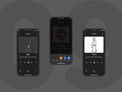 Daily UI 009 | Music App 3d animation app bandana branding design graphic design illustration kizaru lizer logo motion graphics music music app pharaoh site ui ui design ux ux design