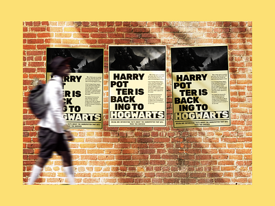 Harry Potter Magazine design harry harry potter hogwards magazine magazines mockup poster posters potter school ui ui design ux ux design