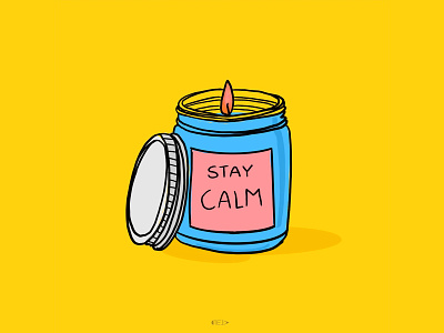 Stay Calm graphic design illustration lettering art minimal