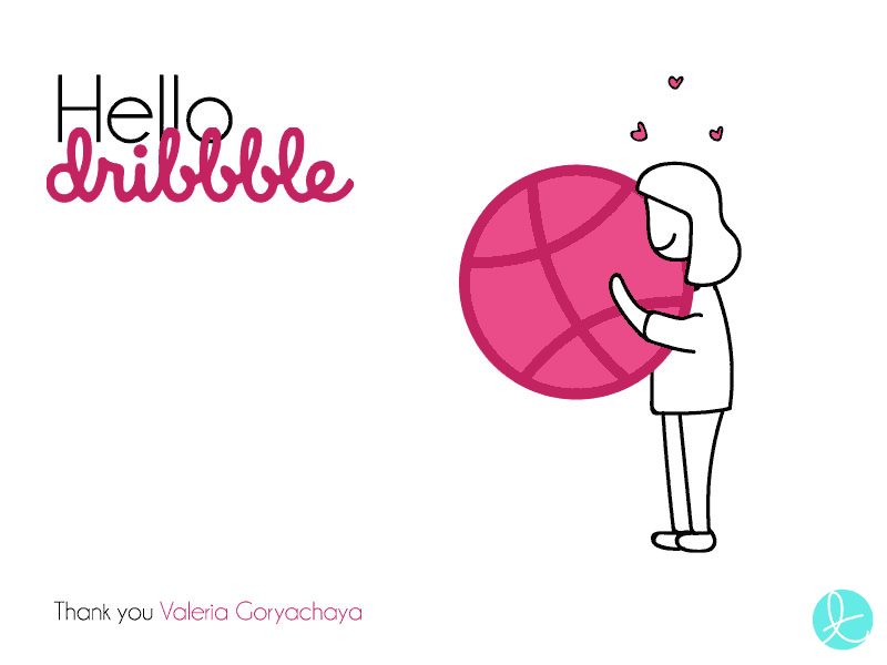 Hello Dribble! animation first shot graphic design illustration motion graphics