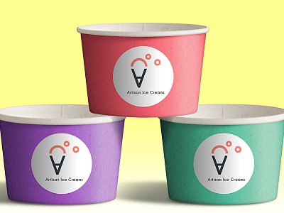 Creamistry Artisan Ice Creams branding graphic design identity logo design minimal