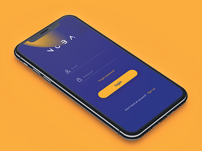 XDdailychallenge - NUBA Login Screen adobe xd app login page login screen photoshop xddailychallenge