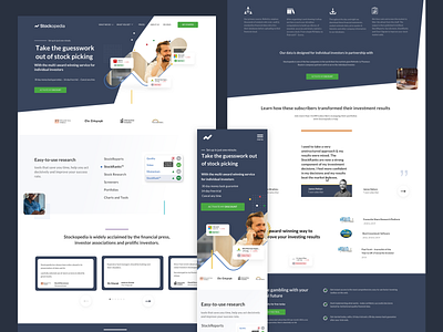 stockopedia conversion landing page