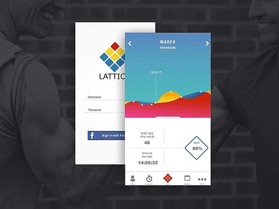 Lattice Climbing- Training app app app design branding climbing fitness lattice personal trainer sport stats training ui ux