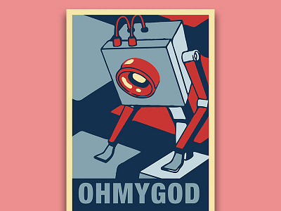 Rick and Morty poster cartoon design poster rick and morty robot
