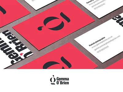 Gemma O'brian Monogram brand branding business card logo monogram photographer print