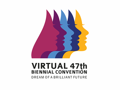 Logo design for virtual convention "47th BIENNIAL CONVENTION"