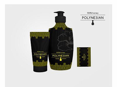 POLYNESIAN 100% honey products by Antonina Kuzhym on Dribbble