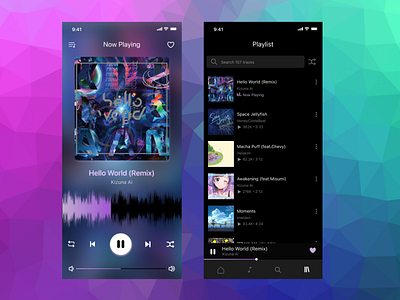 Daily UI 009 Music Player Design app design ui