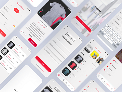 Yelena fashion store UI app design ui