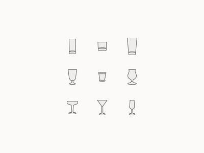 Old Sport Cocktail Icons cocktails coupe highball julep martini old fashioned pint sour