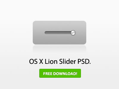 OS X Lion Slider PSD (Free Download)