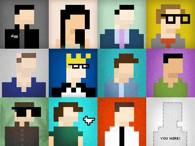 Twelve Friends in 8-Bit Form