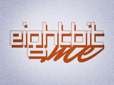 8-Bit Logo: Concept One 8 bit eight bit me logo