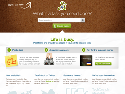 Bringing Back the OG Colors To TaskRabbit homepage rabbit redesign taskrabbit