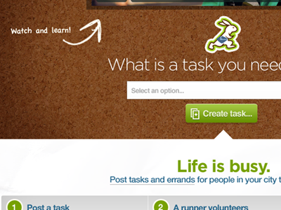 TaskRabbit: A Little More Zoomed In homepage rabbit redesign taskrabbit