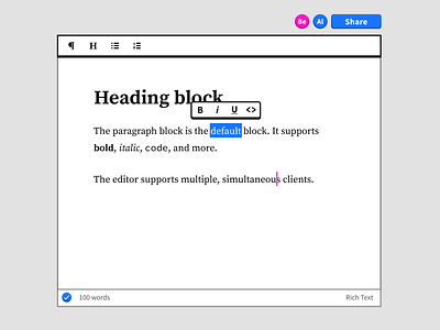 Collaborative Editor editor figma prototype source sans source serif ui