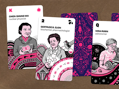 Women of Science tarot card game