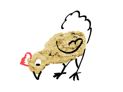 (Fried) Chicken chicken collage food illustration