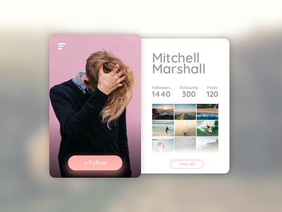 #006 - Profile Page for #DailyUI daily ui profile page sketch ui