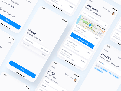 [WIP] Medical App app app design design mobile product design prototype ui ux wip