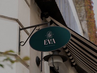 Logo design for the cosmetics store "EVA" brand identity branding design graphic design logo