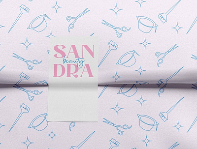 Visual identity for the beauty salon "Sandra beauty" adobeillustrator brand identity branding design graphic design logo