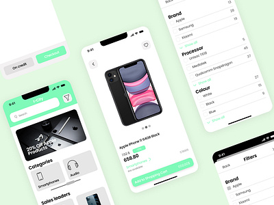 UI/UX Design for Mobile Store