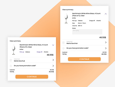 UI/UX Design for Delivery Request Card app buy card clean design figma light mode logo minimal ui ux website