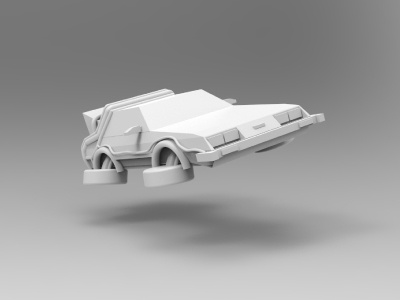 WIP Delorean - Back to the cheese 2nd 3d cheese deloren ratolas ratolasdeck rhinoceros shot wip