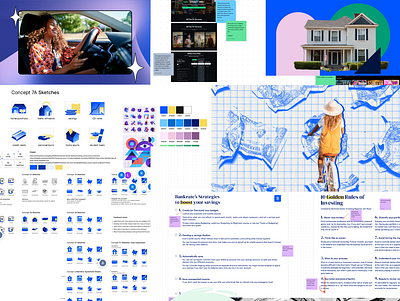 FinServ Era branding design illustration photo collage