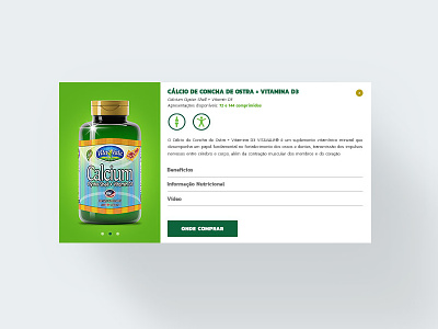Product Description UI description green popup product supplement ui ux vitamins web webdesign website