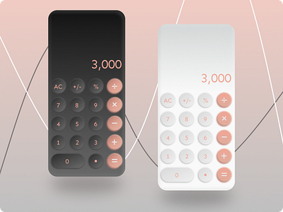 Daily UI Challenge #004 - Calculator dailydesign dailydesignchallenge dailyui design ui ux