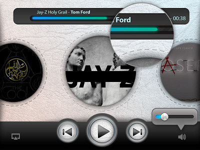 Playa audio chrome control gui iphone jay z leather mp3 pixel retina