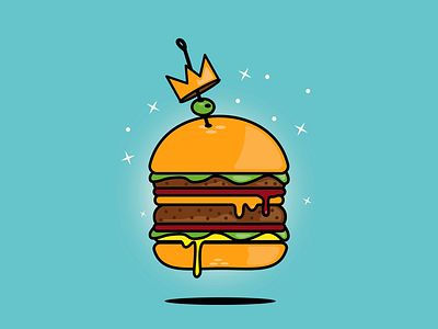 Magic burger time cheeseburger food friday hamburger illustration menu munchies