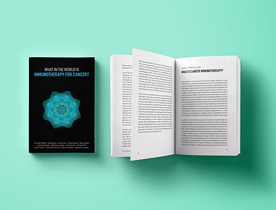 What in the World is Immunotherapy for Cancer? book book cover book design design graphic design illustration vector