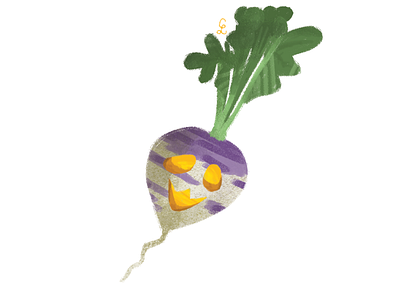 Halloween Turnip illustration