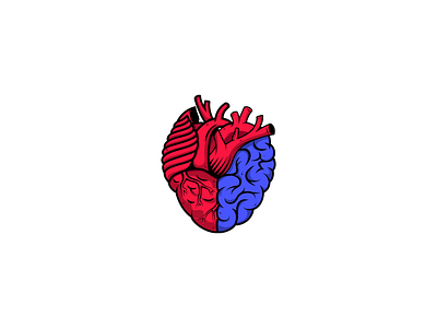 Heart and Brain Logo brain icon brain logo healthcare logo heart and brain heart icon heart logo icon logo love logo mind logo