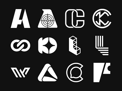 Logo Folio 2020 Vol. 06 a logo c logo chat logo f logo icon k logo lettermark logo modern logo monogram monogram logo pictorial mark simple logo triangle logo w logo